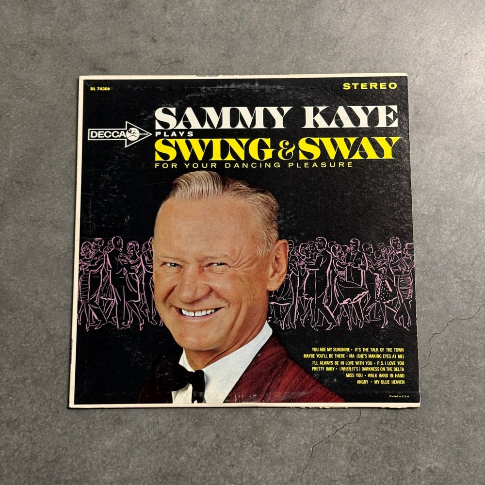Sammy Kaye Plays Swing and Sway For Your Dancing Pleasure Vinyl LP Decca DL74306